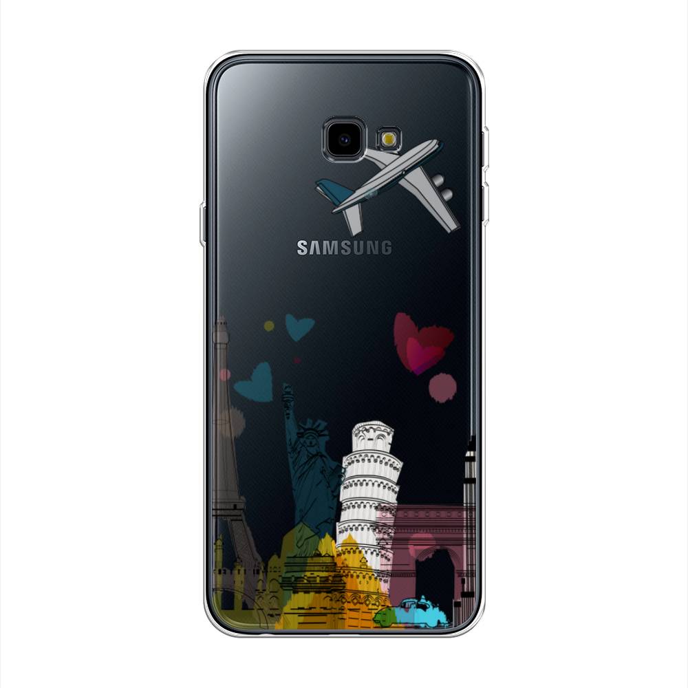 

Чехол Awog на Samsung Galaxy J4 + "Самолет путешествий", Желтый, 26850-10