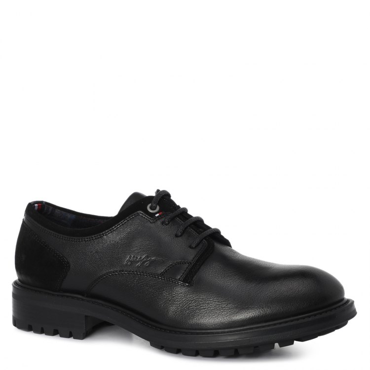 

Полуботинки мужские Tommy Hilfiger FM0FM03250 черные 42 EU, FM0FM03250