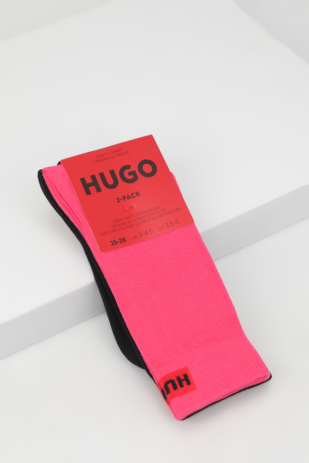 

Комплект носков женских HUGO BOSS 50502046 розовых 35-38 2 пары, Розовый, 50502046