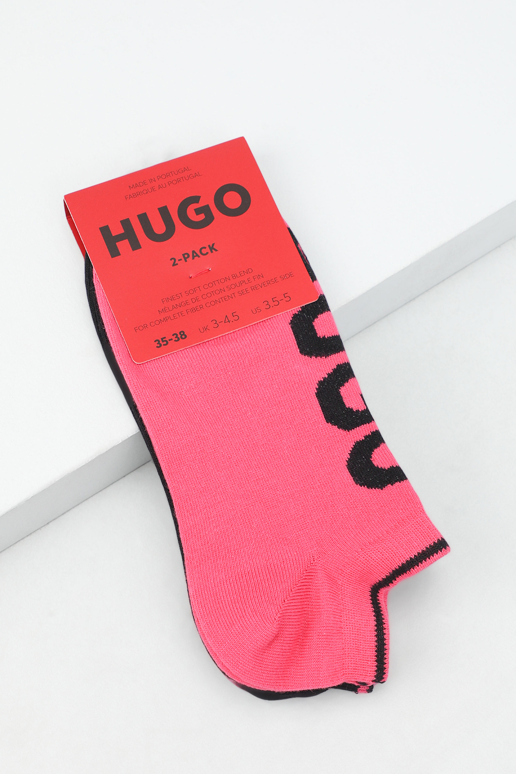 

Комплект следков женских HUGO BOSS 50480343 розовых 35-38 2 пары, Розовый, 50480343