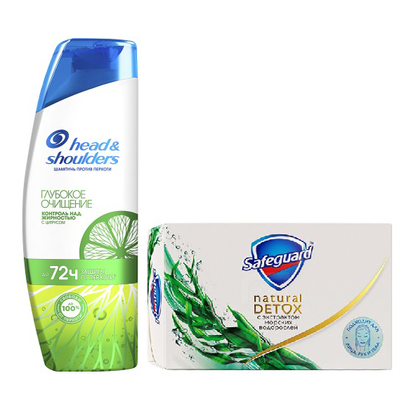 фото Набор подарочный head & shoulders + safeguard лови волну