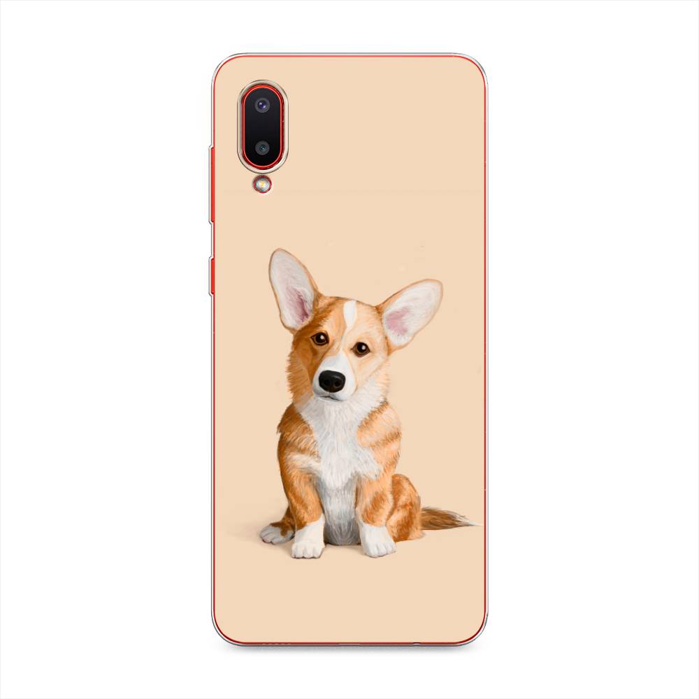 

Чехол на Samsung Galaxy A02 "Грустный Корги", Коричневый;бежевый, 2102550-1