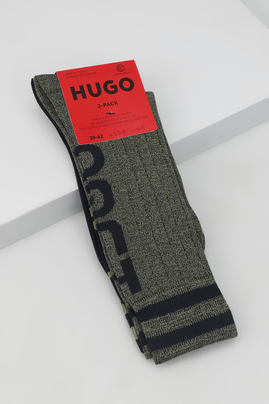

Комплект носков мужских HUGO BOSS 50518611 зеленых 43-46, Зеленый, 50518611