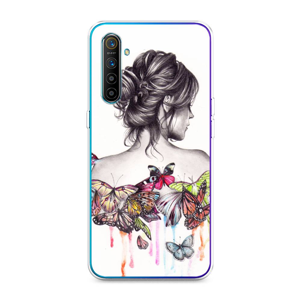 

Чехол Awog на Realme XT "Девушка с бабочками", Разноцветный, 251450-10