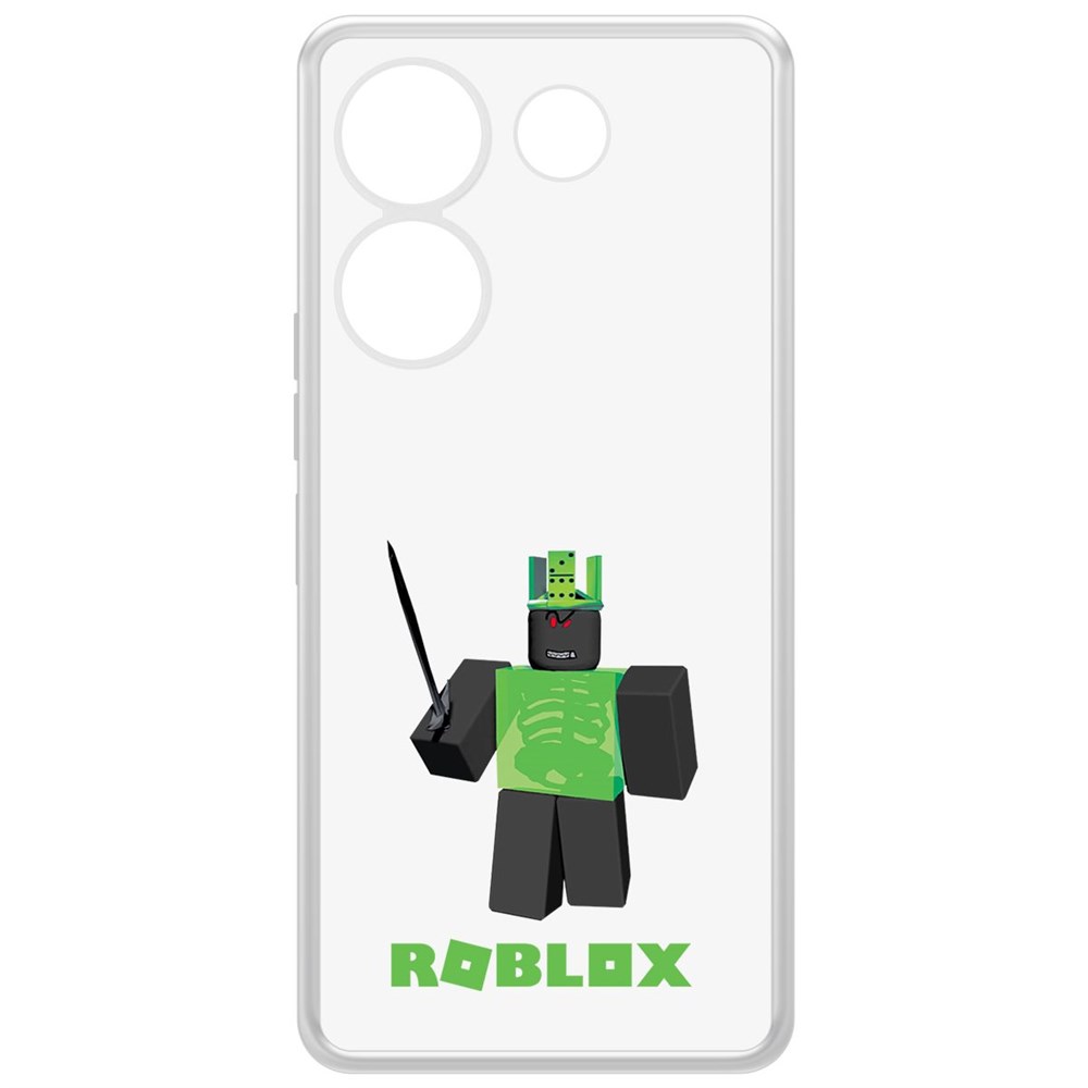 

Чехол-накладка Krutoff Clear Case Roblox-1x1x1x1x1 для TECNO Camon 20 Pro, Прозрачный