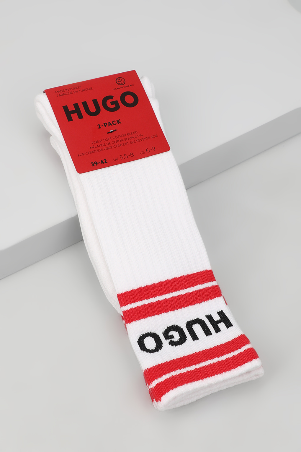 

Комплект носков мужских HUGO BOSS 50518610 белых 39-42, Белый, 50518610