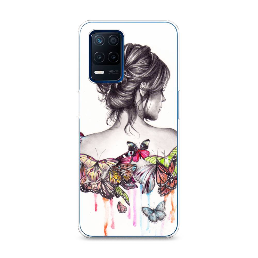 

Чехол Awog на Realme 8 5G/Narzo 30 5G "Девушка с бабочками", Разноцветный, 257150-10