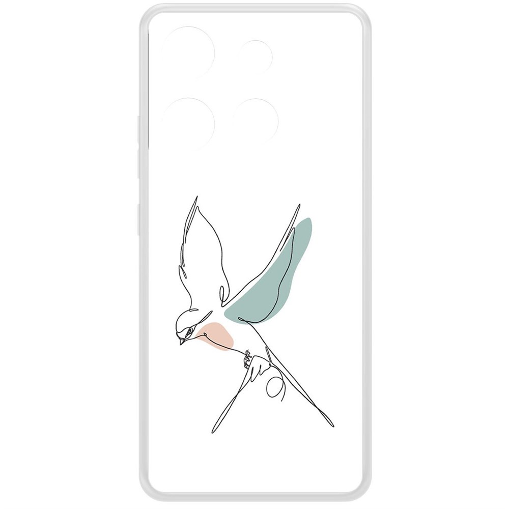 Чехол-накладка Krutoff Clear Case Полет для INFINIX Smart 7 HD