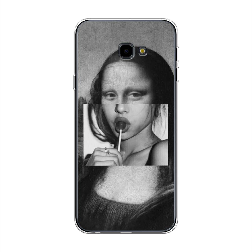 

Чехол Awog на Samsung Galaxy J4 + "Mona Lisa sucking lollipop", Серый, 26850-9