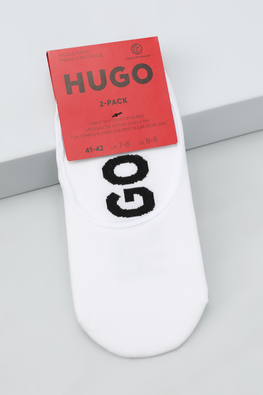 

Комплект следков мужских HUGO BOSS 50516411 белых 43-44 2 пары, Белый, 50516411