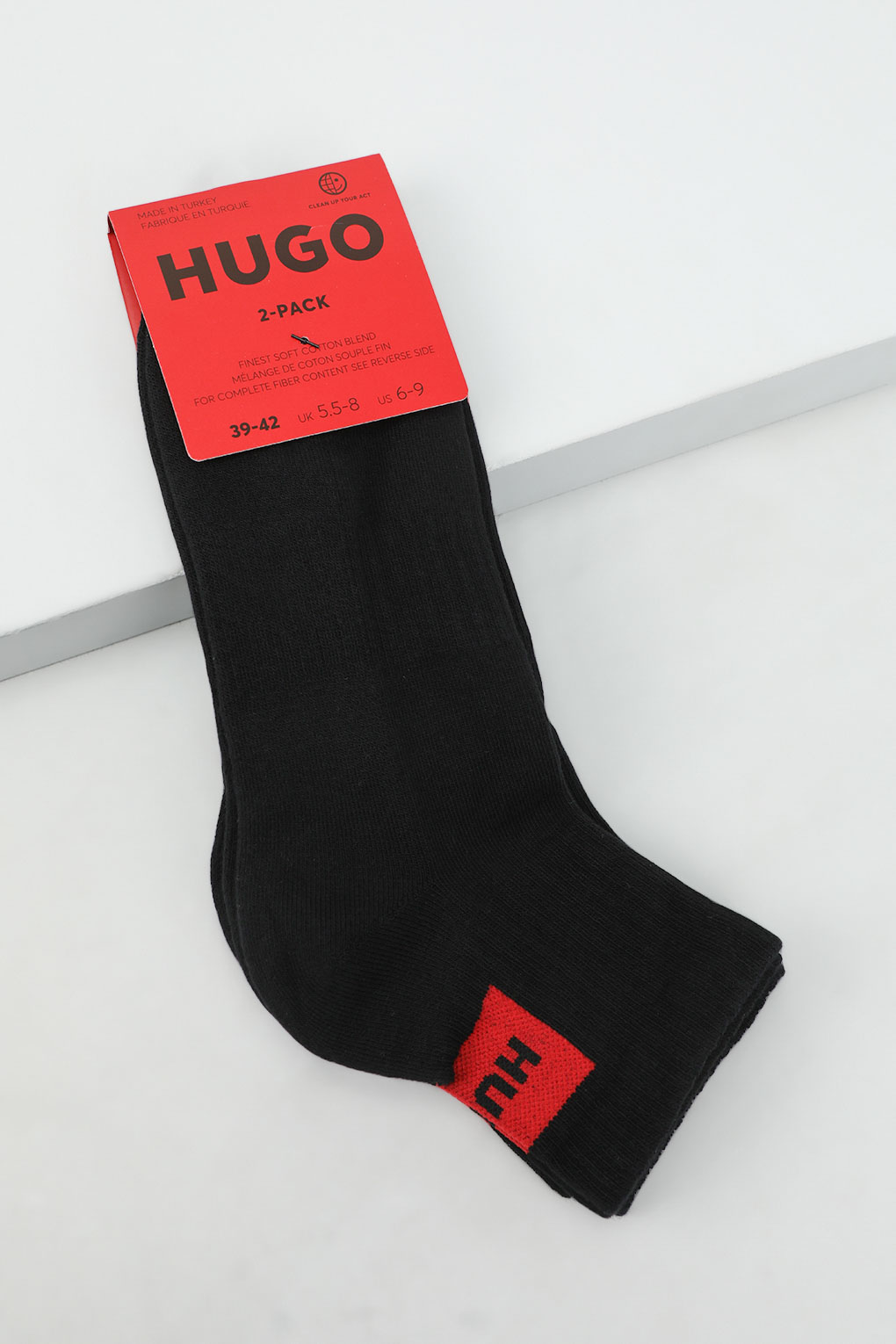 

Комплект носков мужских HUGO BOSS 50516406 черных 43-46, Черный, 50516406