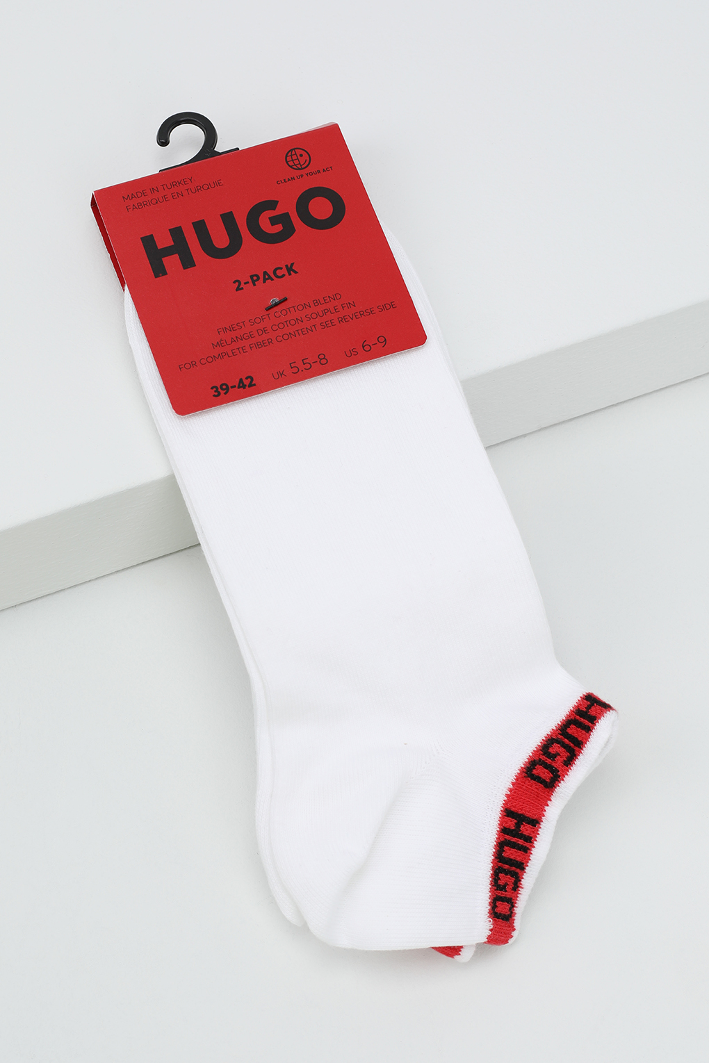 

Комплект носков мужских HUGO BOSS 50516394 белых 43-46, Белый, 50516394