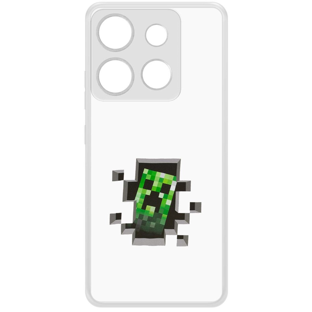 

Чехол-накладка Krutoff Clear Case Minecraft-Крипер для INFINIX Smart 7 HD, Прозрачный
