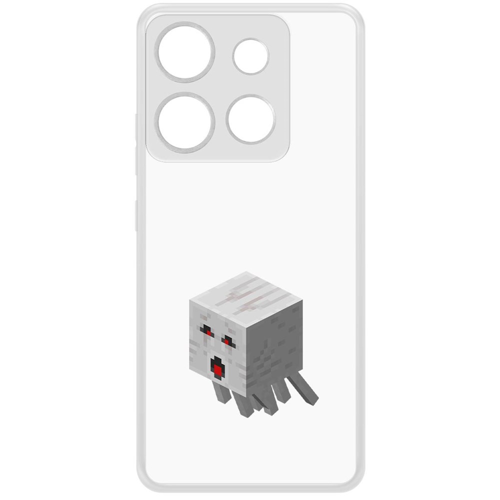 

Чехол-накладка Krutoff Clear Case Minecraft-Гаст для INFINIX Smart 7 HD, Прозрачный