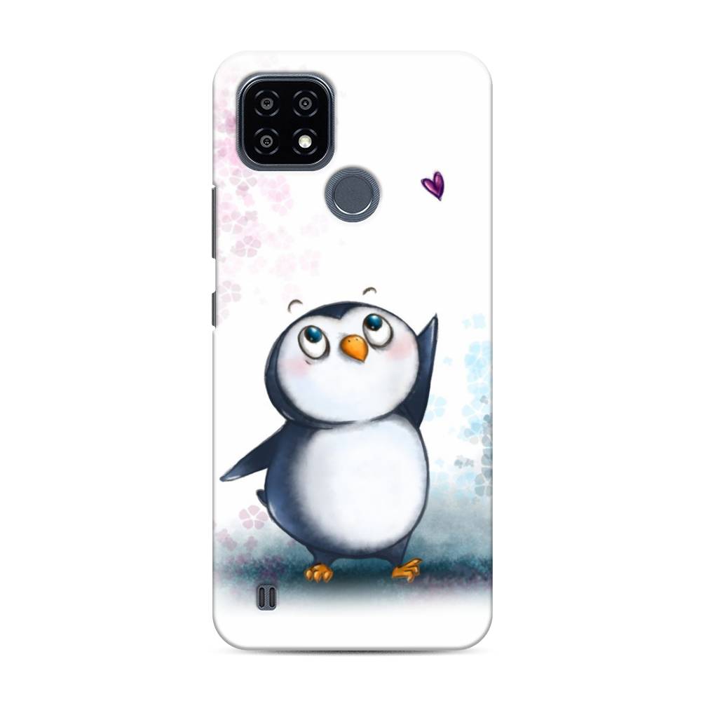 

Пластиковый чехол "Пингвин и сердечко" на Realme C21Y, 256820-1