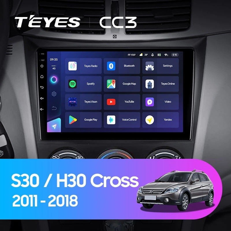 

Штатная магнитола Teyes CC3 4/32 Dongfeng S30 H30 Cross (2011-2018), Teyes CC3 Dongfeng S30 H30 Cross (2011-2018)