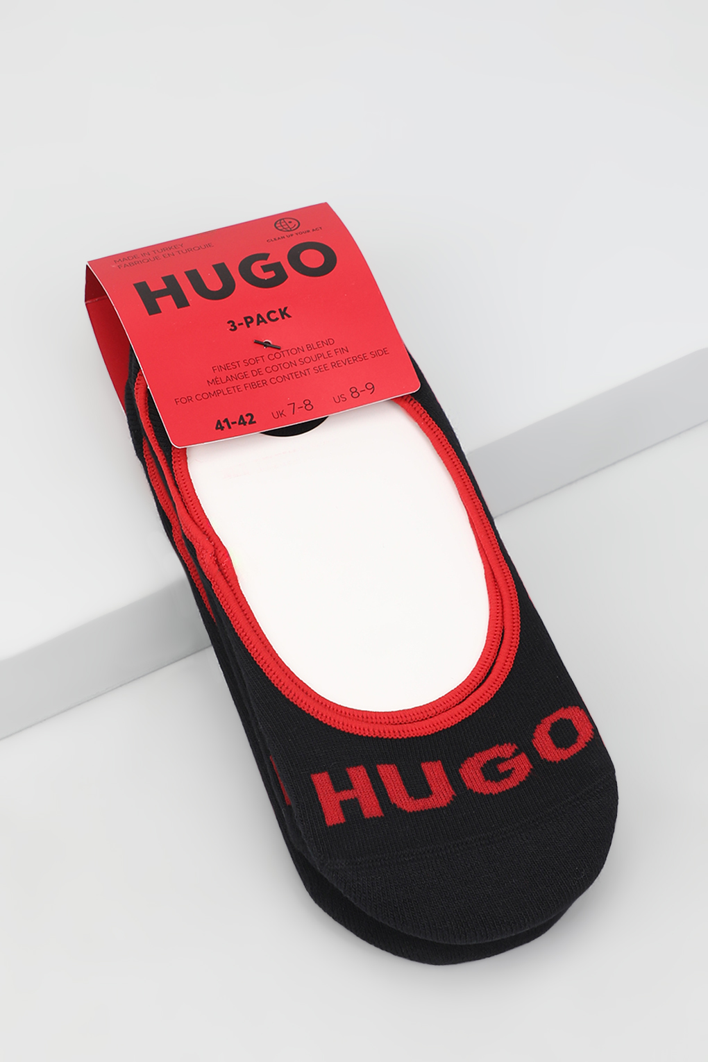 

Комплект следков мужских HUGO BOSS 50514921 черных 41-42, Черный, 50514921