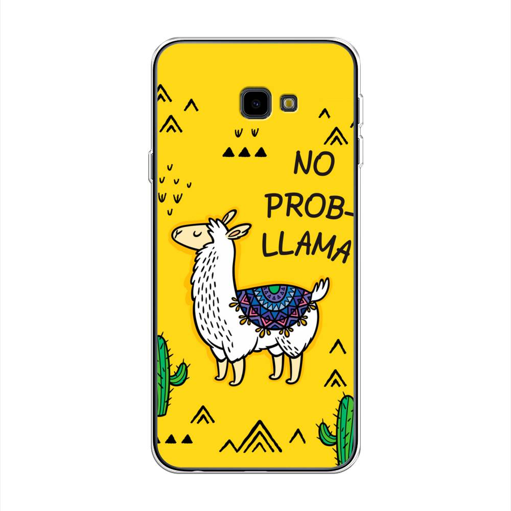 

Чехол Awog на Samsung Galaxy J4 + "No probLLama", Желтый;черный;синий, 26850-2