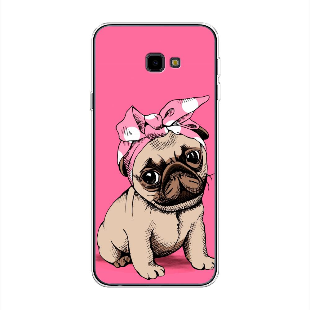

Чехол Awog на Samsung Galaxy J4 + "Dog Pin-Up", Розовый;бежевый, 26850-2