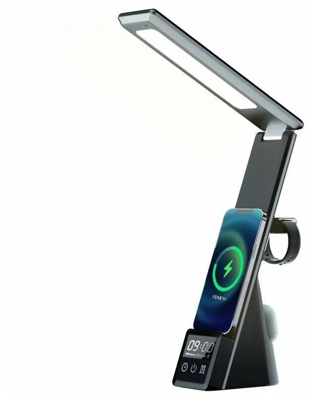 фото Современный светильник milliant electronic 3 в 1 rapture smart lamp sml-1015, черный