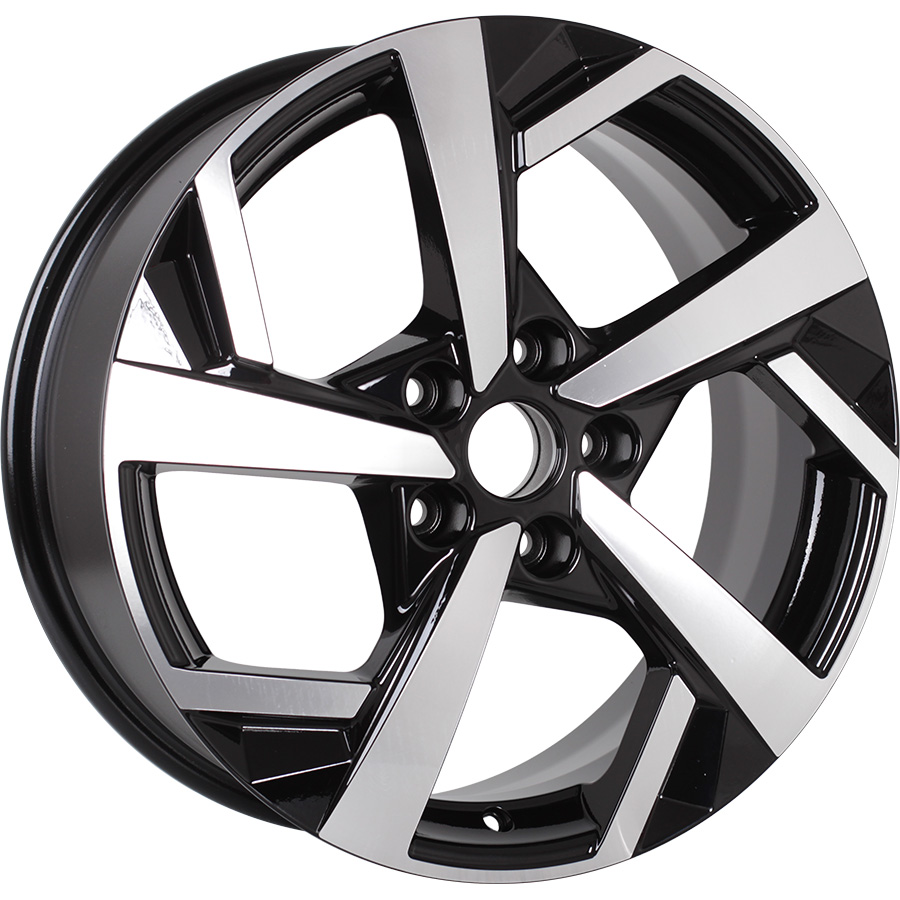 фото Колесный диск khomen wheels khw1712 (tiguan) black-fp 7x17/5x112 et43 d57.1 whs498642