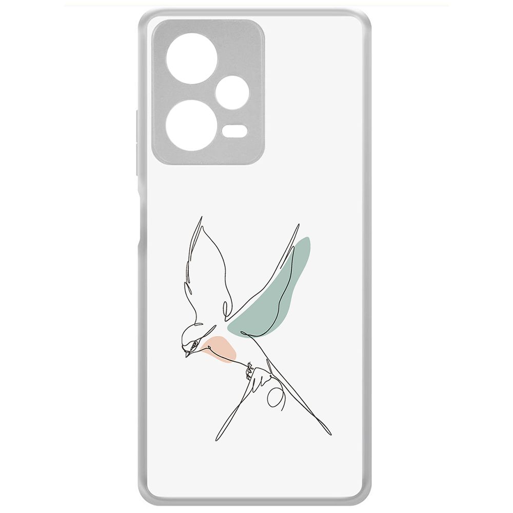 

Чехол-накладка Krutoff Clear Case Полет для Xiaomi Redmi Note 12 Pro+ 5G, Прозрачный