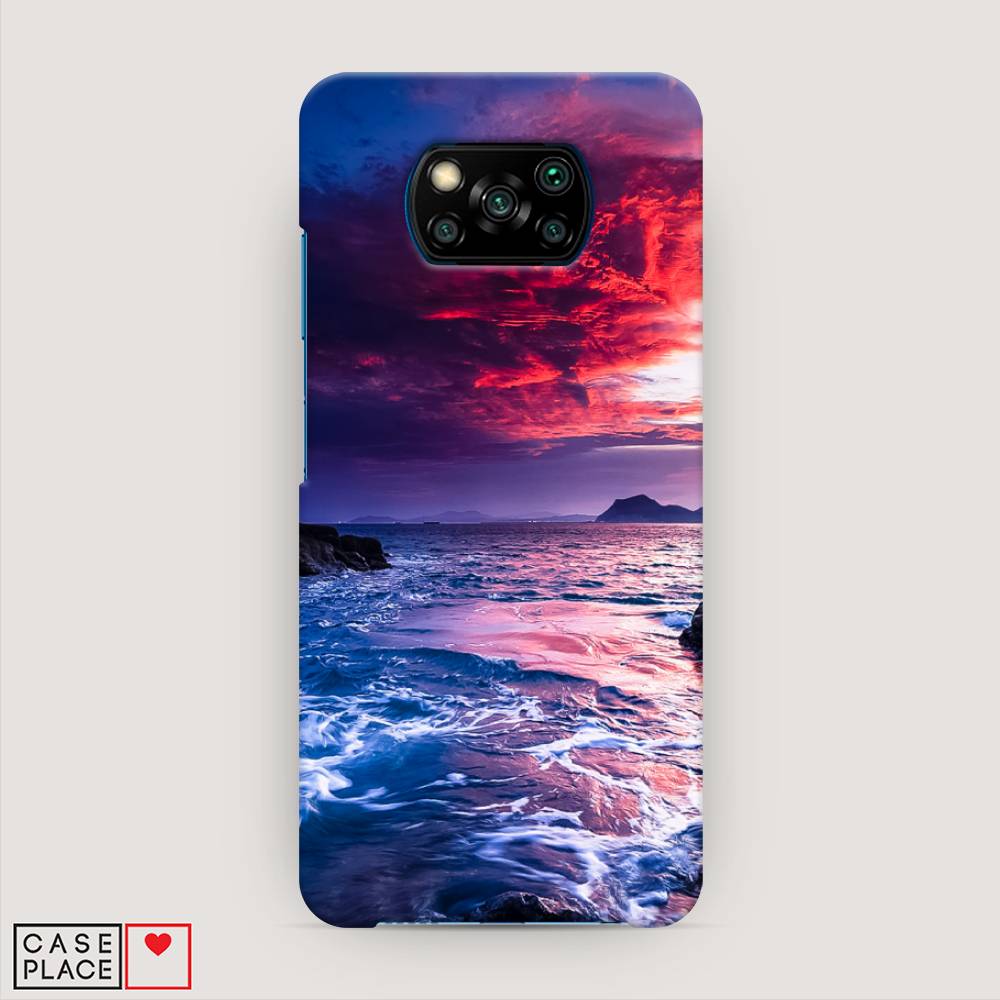

Пластиковый чехол "Волны 1" на Xiaomi Poco X3 NFC, 39220-3