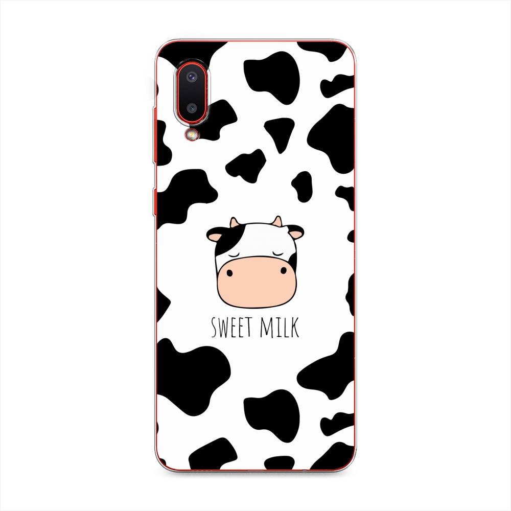 

Чехол на Samsung Galaxy A02 "Sweet milk", Розовый;белый;черный, 2102550-1