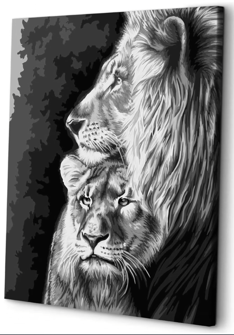 

Картина по номерам на холсте ART and Relax Lion king 40x50, Lion king