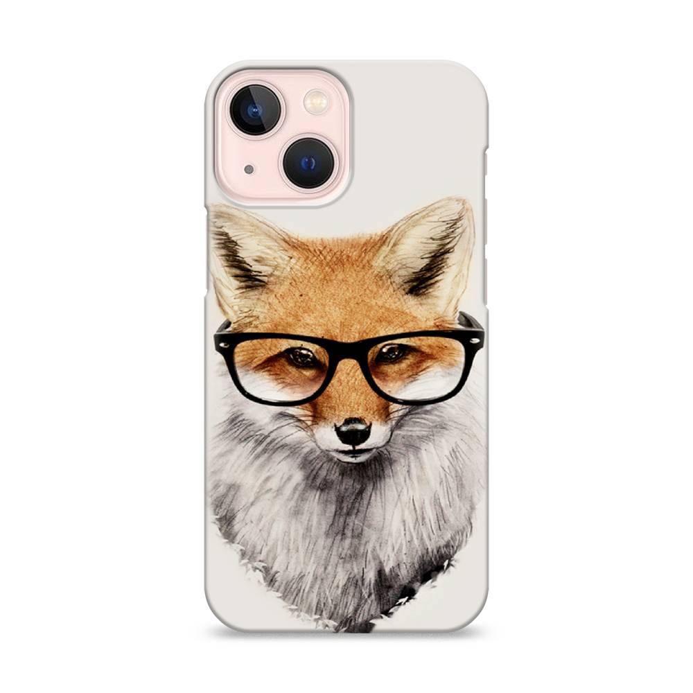 

Пластиковый чехол "Лиса в очках" на Apple iPhone 13 mini, 14120-7