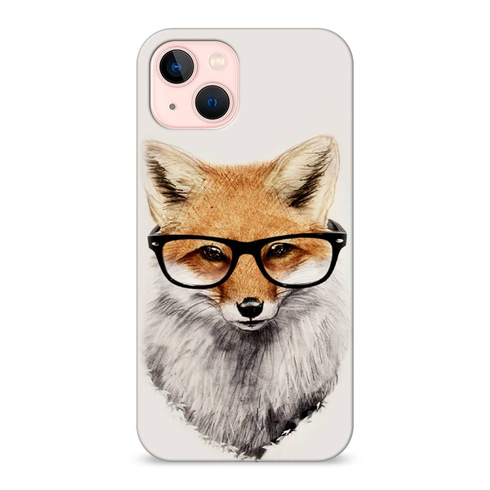 

Пластиковый чехол "Лиса в очках" на Apple iPhone 13, 14220-7