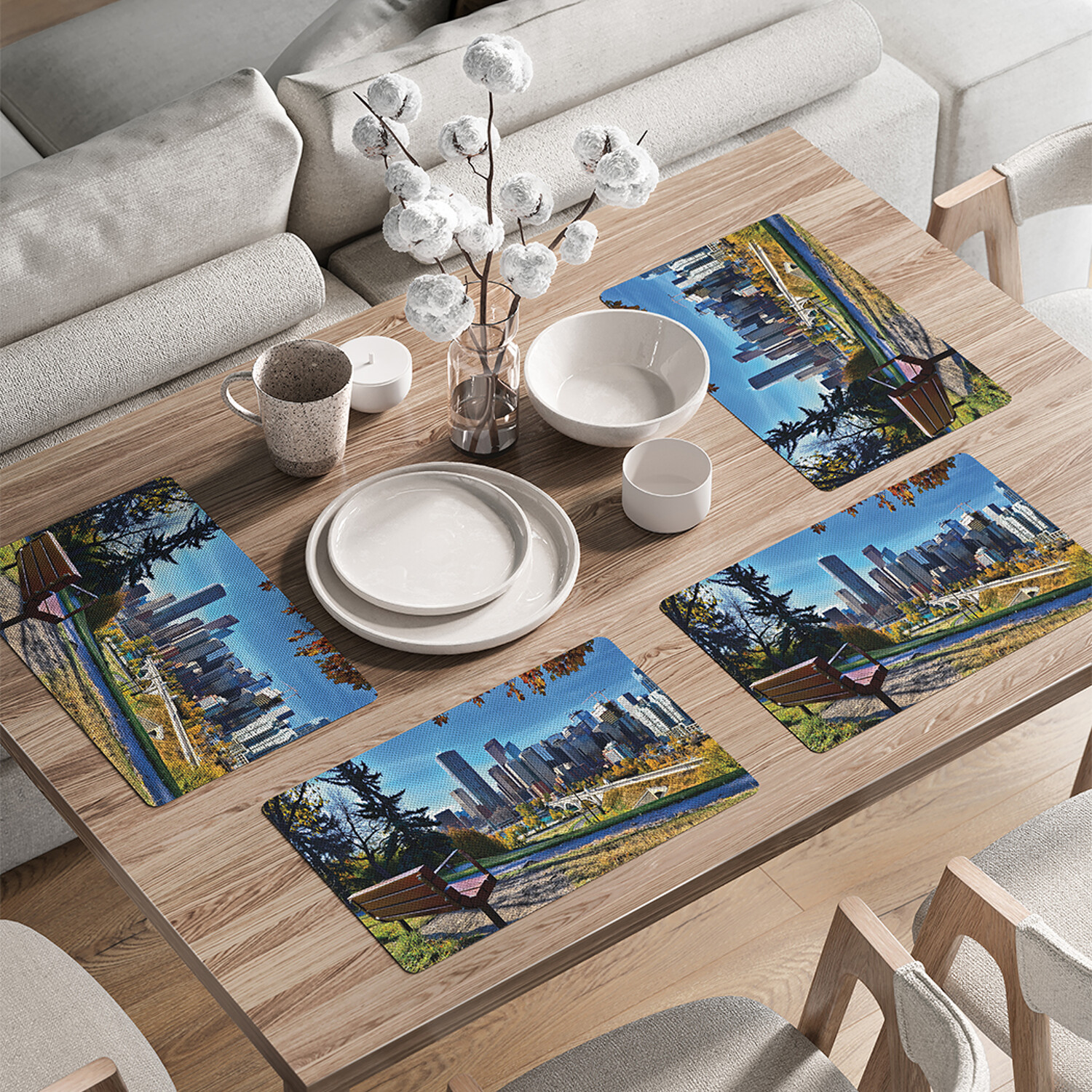 

Комплект салфеток JoyArty С видом на небоскребы для сервировки стола 46x30 см, 4шт, Коричневый, С видом на небоскребы