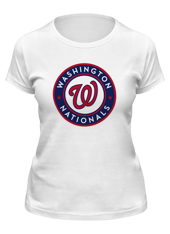 

Футболка женская Printio Washington nationals белая S, Белый, Washington nationals