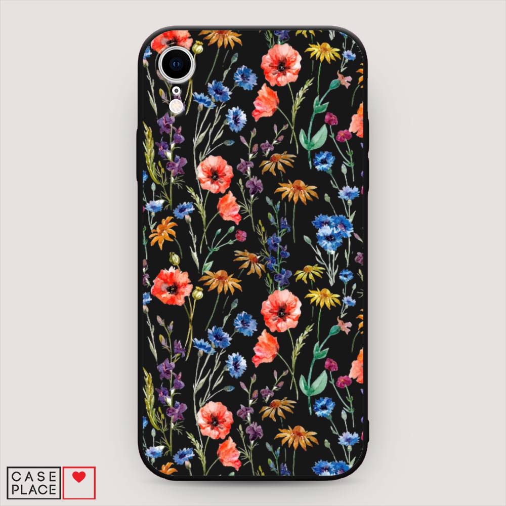 

Чехол Awog на Apple iPhone XR (10R) / Айфон XR (10R) "Маки и васильки фон", 12052-1
