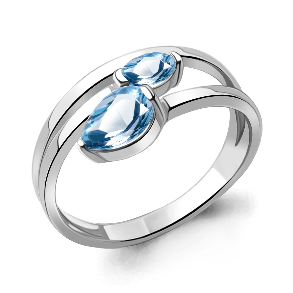 

Кольцо из серебра с топазом Aquamarine Aquamarine 6962805_925_р р, 6962805_925_р