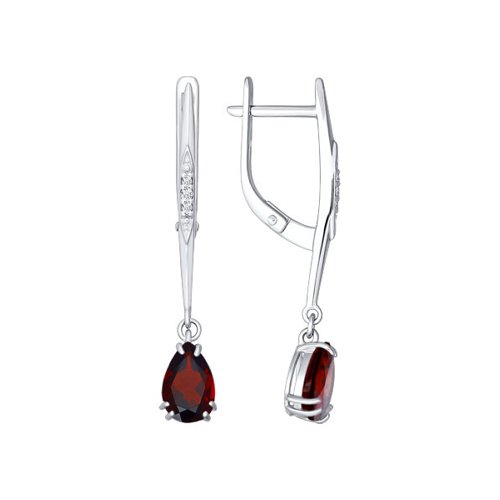 

Серьги из серебра с гранатом SOKOLOV 92020479, 92020479