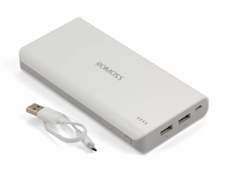 

Внешний аккумулятор Romoss Solo 6, 16000mAh, универсальный