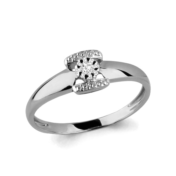 

Кольцо из белого золота с бриллиантом р.  Aquamarine 962990_585_бз, 962990_585_бз