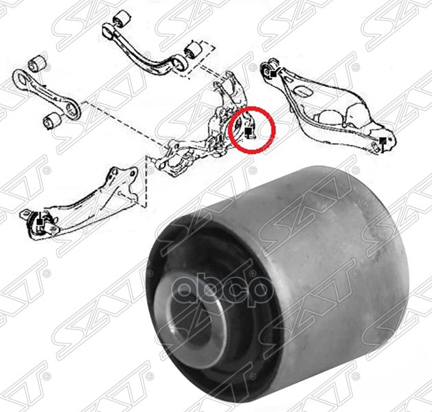 

Сайлентблок Задней Цапфы Mazda 6 Gh 2008-2013 Sat арт. ST-GS1D-26-11XB-U