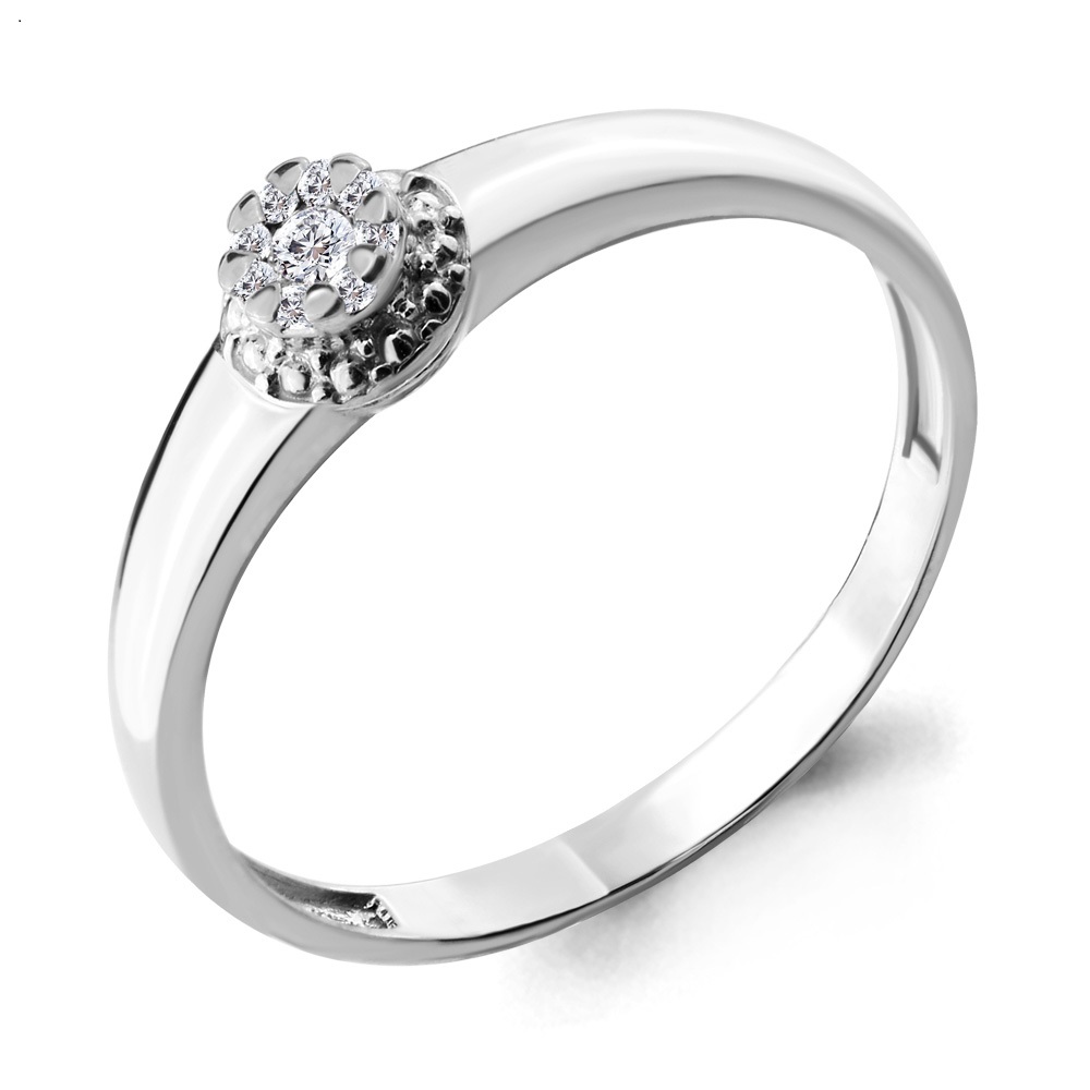 

Кольцо из белого золота с бриллиантом р.  Aquamarine 962974_585_бз, 962974_585_бз