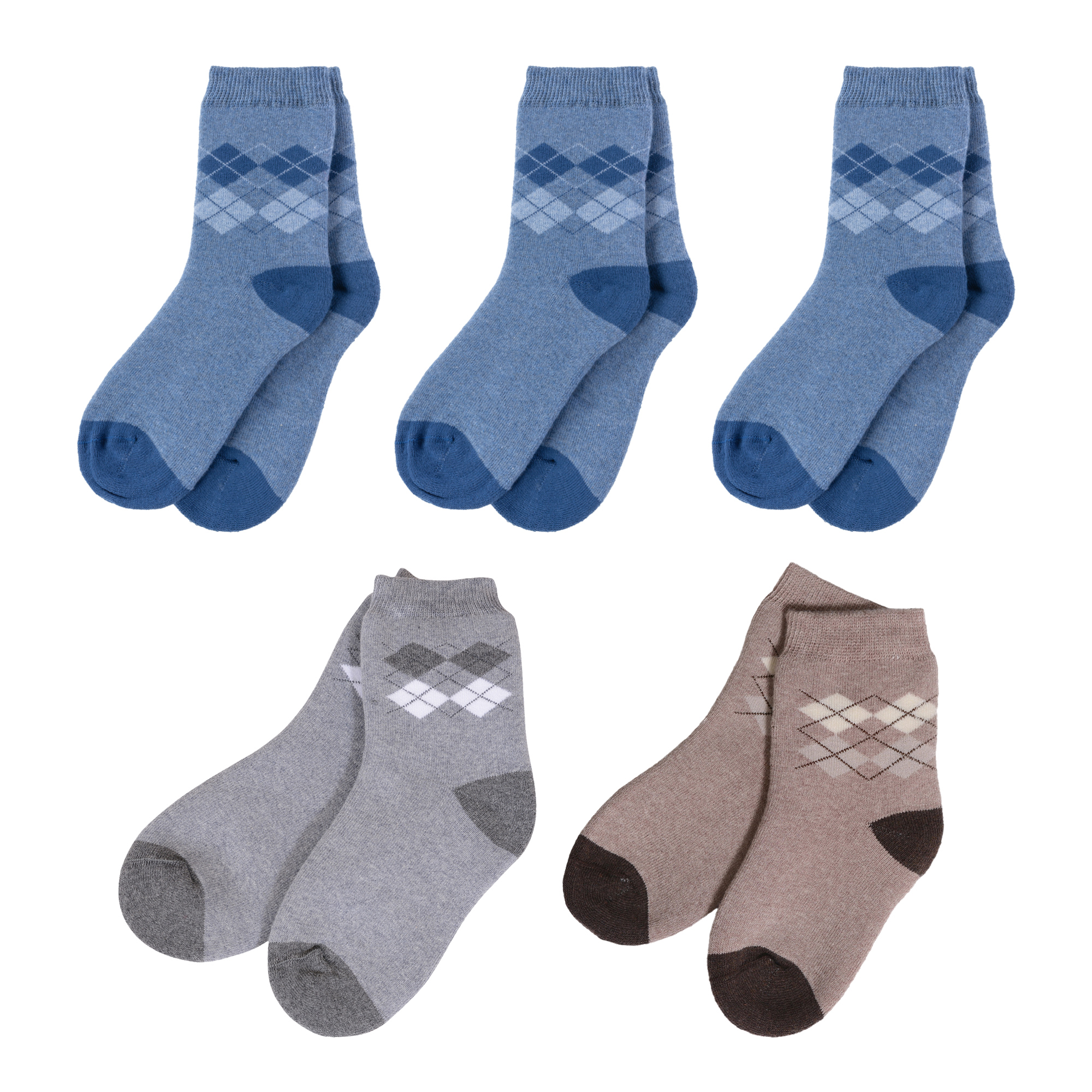 

Носки детские Rusocks 5-Д-49, синий; серый; бежевый, 12-14, 5-Д-49