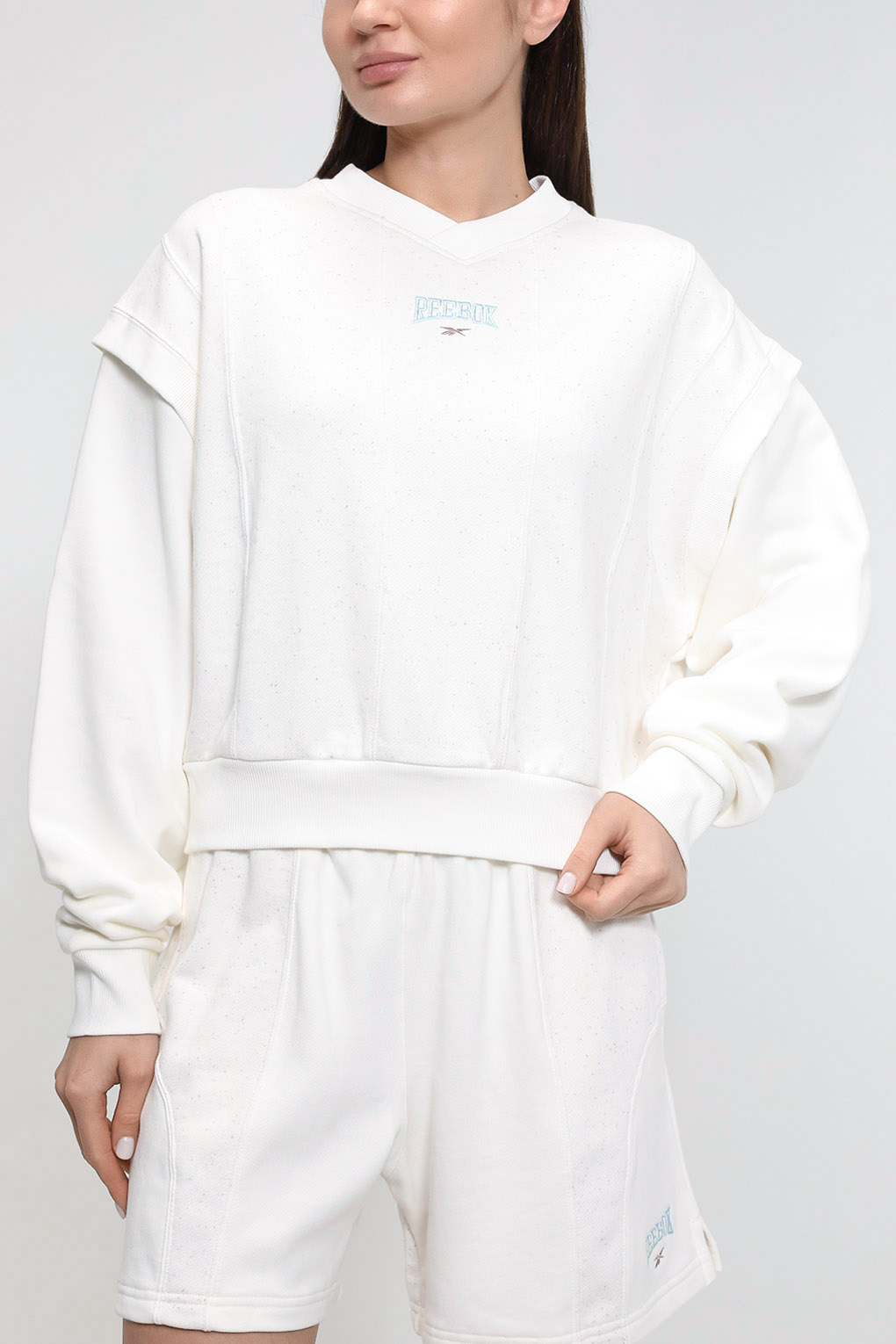 

Свитшот женский Reebok HT7856 белый XS, HT7856