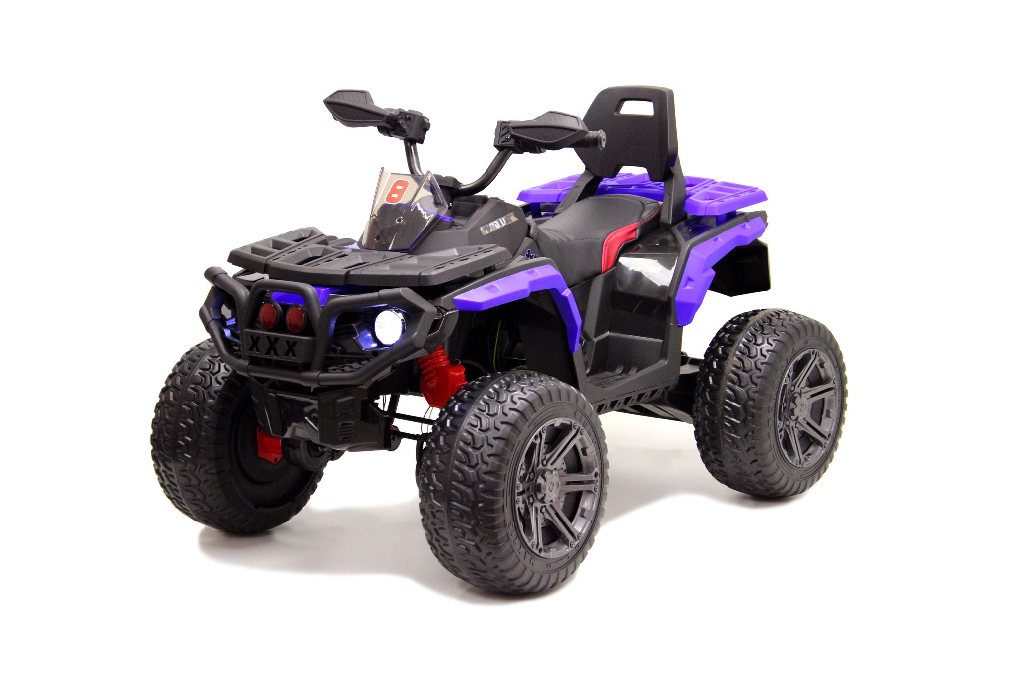 фото Детский электроквадроцикл rivertoys k111kk 4wd, синий