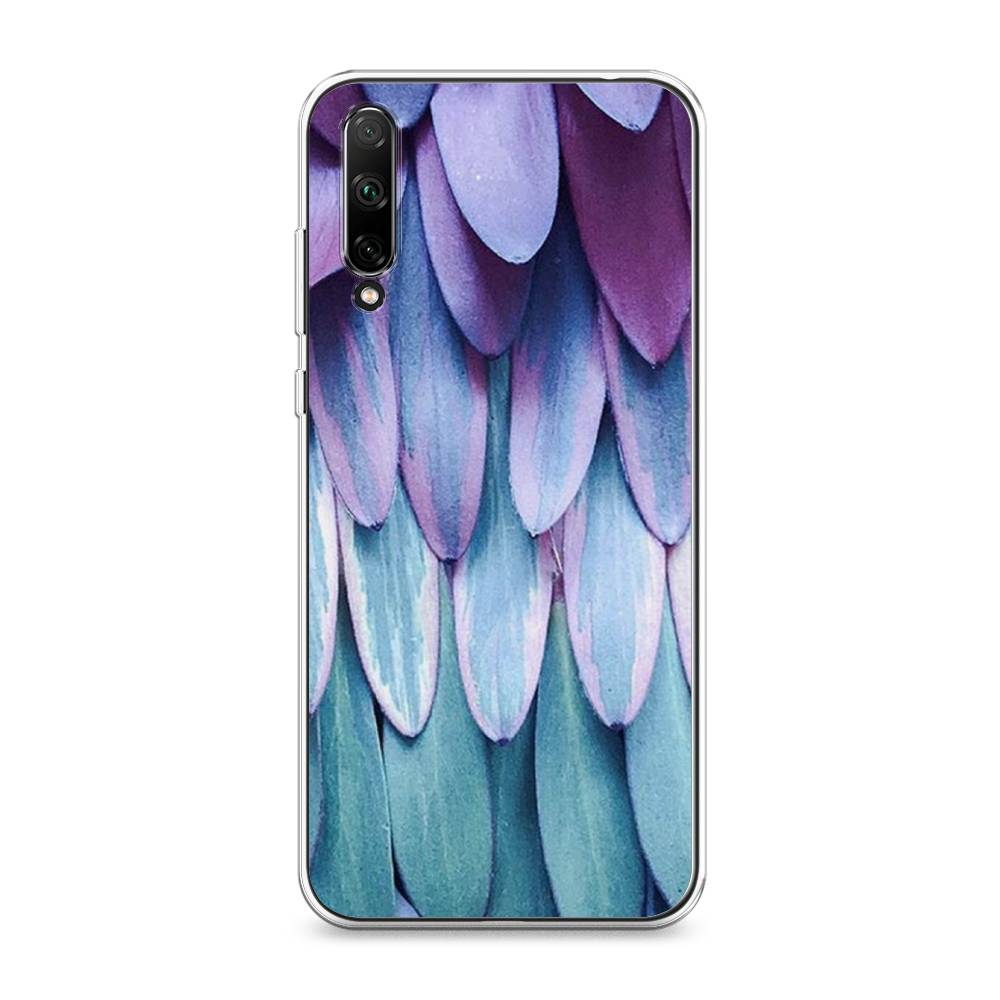 

Чехол для Honor 30i "Синее перо", Фиолетовый;голубой, 6104050-3