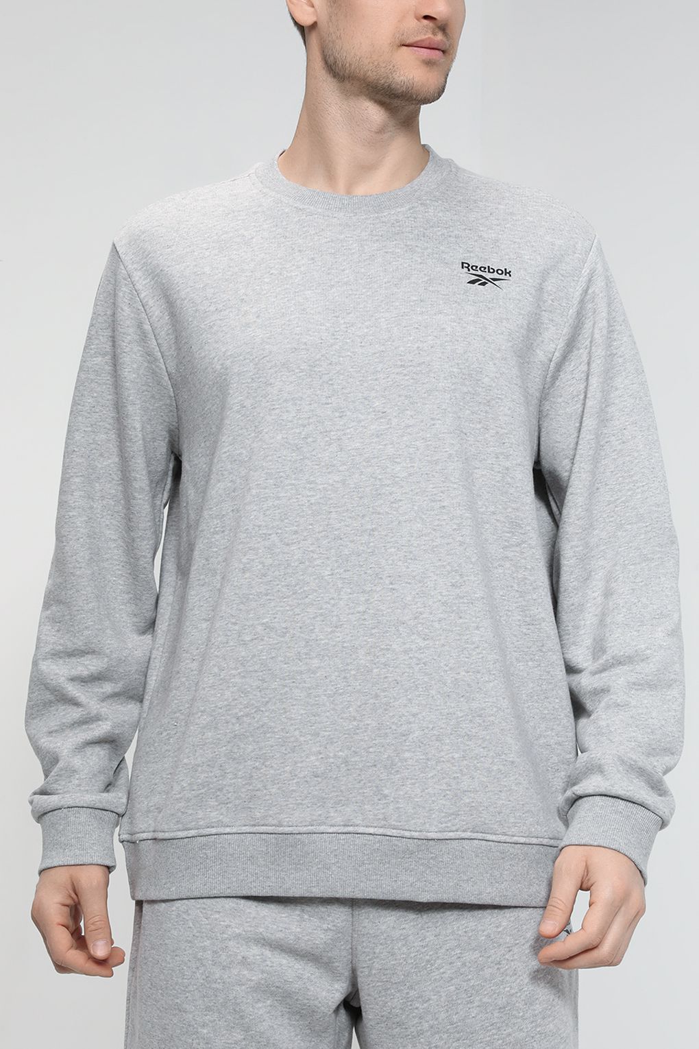 

Свитшот мужской Reebok HZ8787 серый M, HZ8787