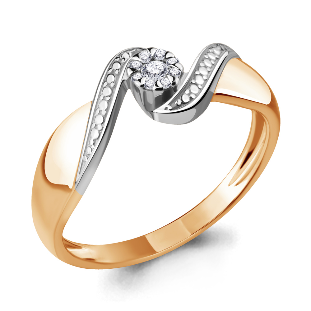 

Кольцо из красного золота с бриллиантом р.  Aquamarine 962958к_585_кз, 962958к_585_кз