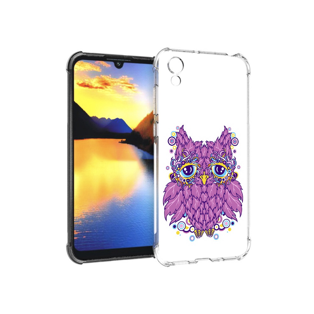 

Чехол MyPads Tocco для Huawei Y5 Розовая сова, Прозрачный, Tocco