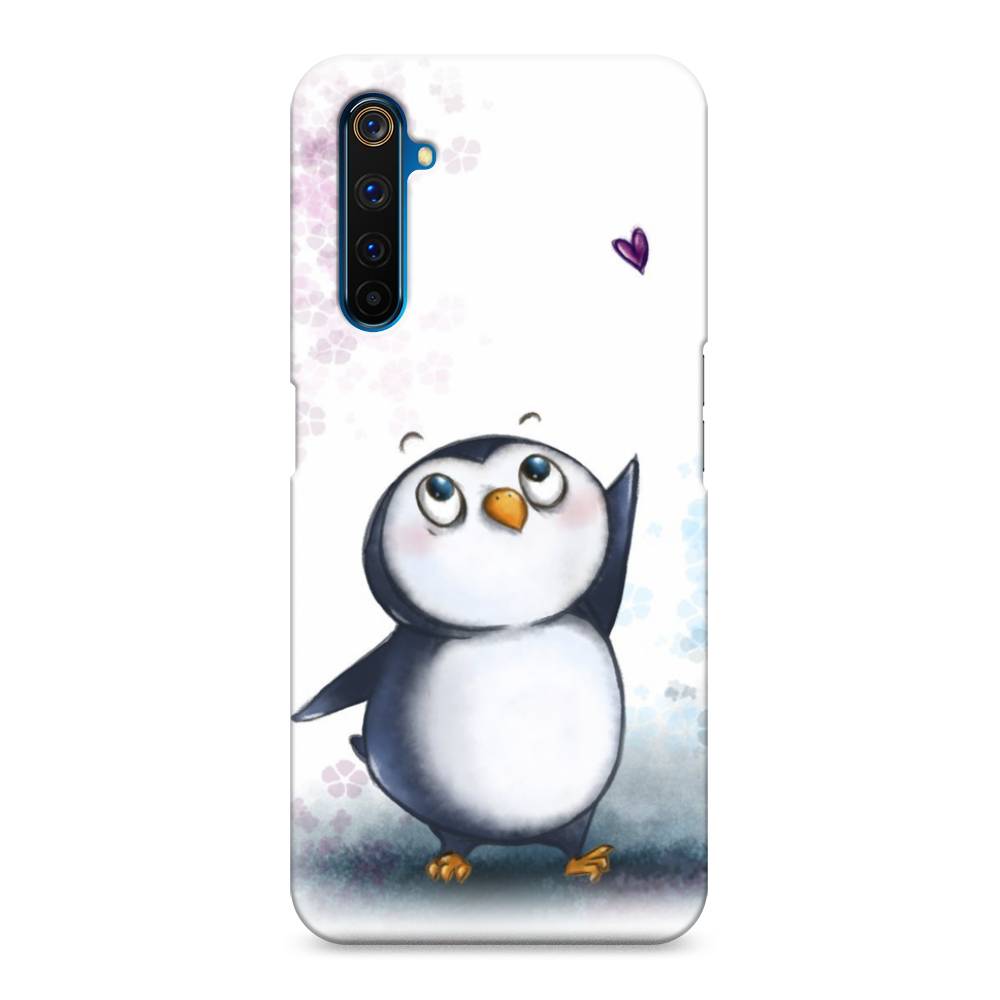

Пластиковый чехол "Пингвин и сердечко" на Realme 6 Pro, 252820-1