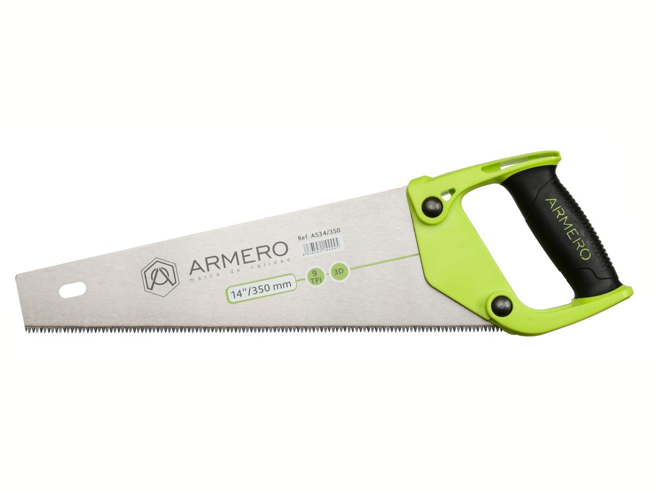 Ножовка по дереву 350 мм ARMERO A534/350 ножовка по дереву armero 400 мм 3d заточка средний зуб 9 tpi
