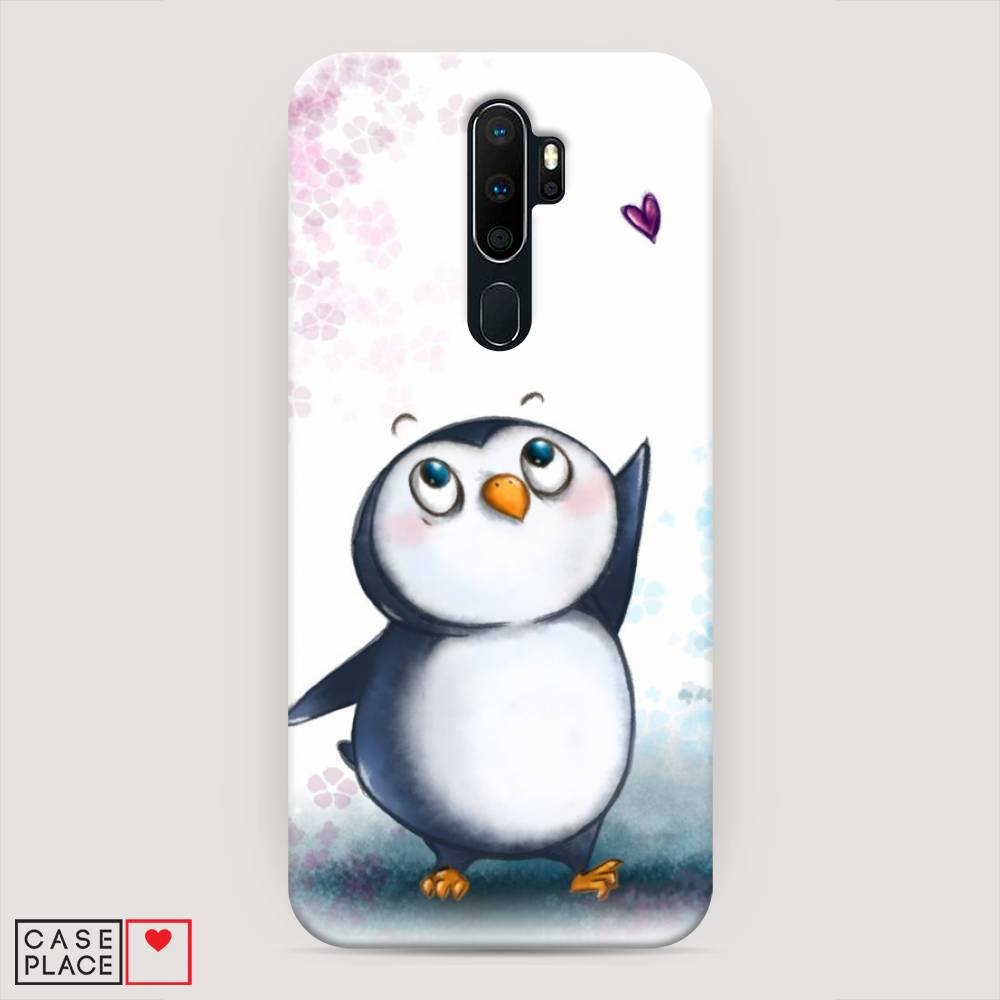 

Пластиковый чехол "Пингвин и сердечко" на Oppo A5 (2020), 251320-1